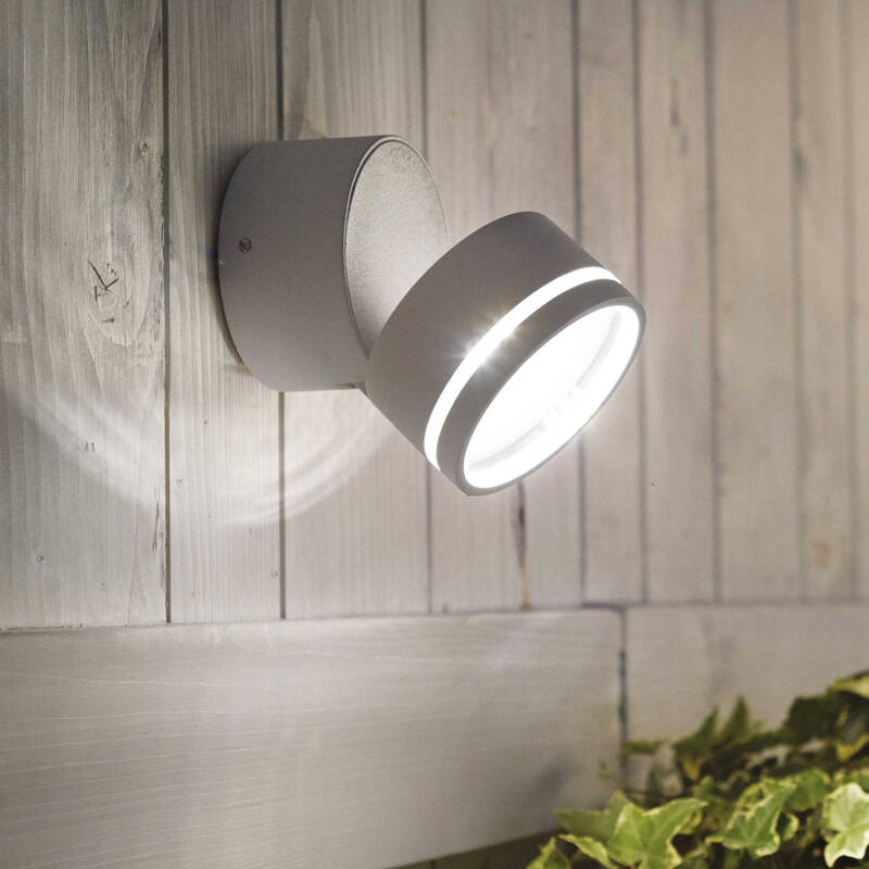 Image of Omega Round Outdoor LED Wall Mounted Spotlight