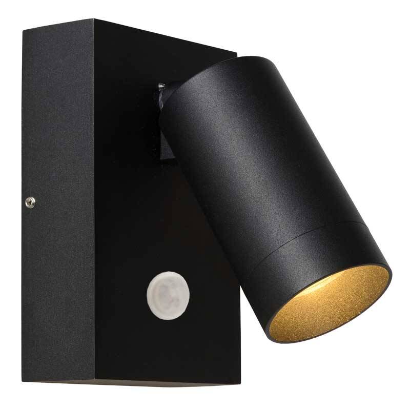 Image of Lucide Taylor Outdoor Wall Mounted Spotlight with PIR Sensor