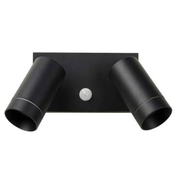 Image of Lucide Taylor Outdoor Wall Mounted Twin Spotlight with PIR Sensor