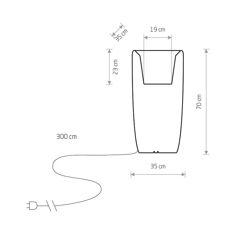 Image of Edit Flower Pot Outdoor Feature Light