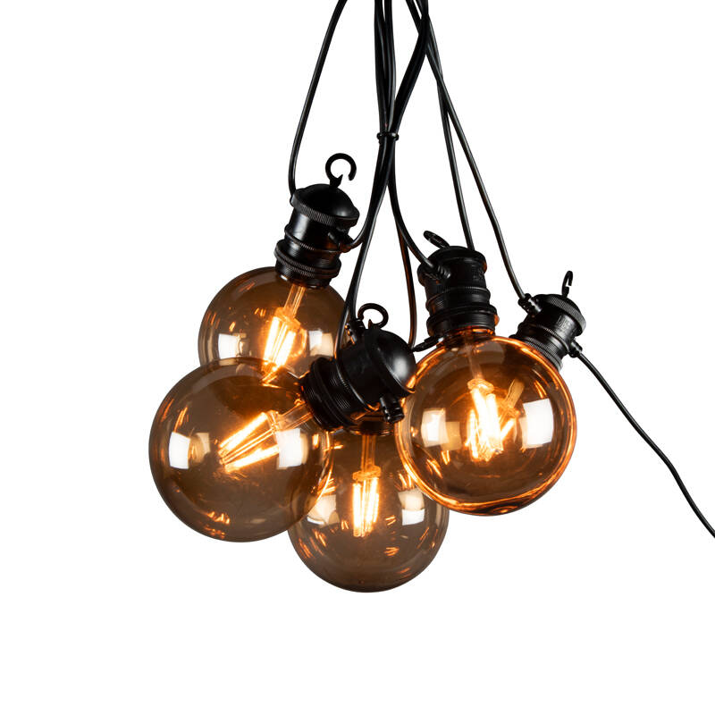 Image of Konstsmide 4.5M Amber LED Amber Glass Festoon Lights
