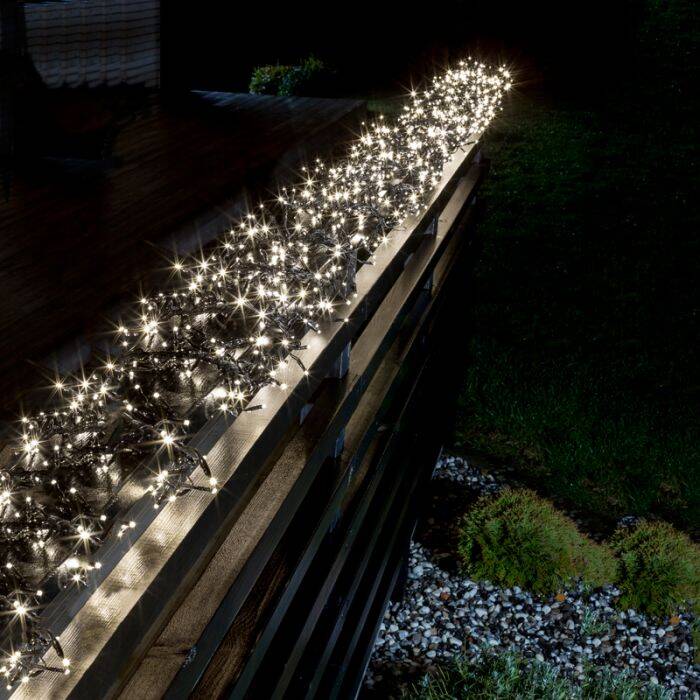 Image of Konstsmide 11.3M LED Multi-Function Cluster String Lights - 1536 Lights
