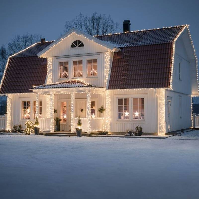 Image of Konstsmide 10M Connectable Amber LED String Lights - 100 Lights