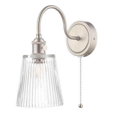 Image of Dar Hadano Ribbed Glass Wall Light