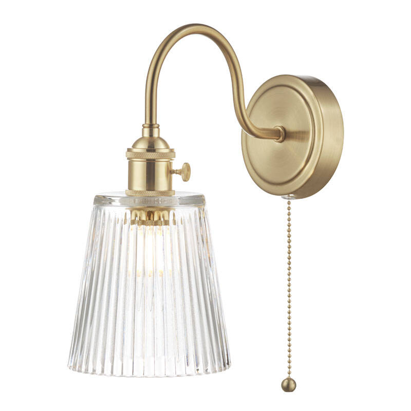 Image of Dar Hadano Ribbed Glass Wall Light