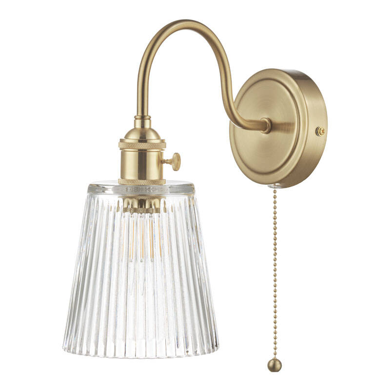 Image of Dar Hadano Ribbed Glass Wall Light