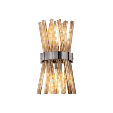 Woxsall Glass Flush Wall Light