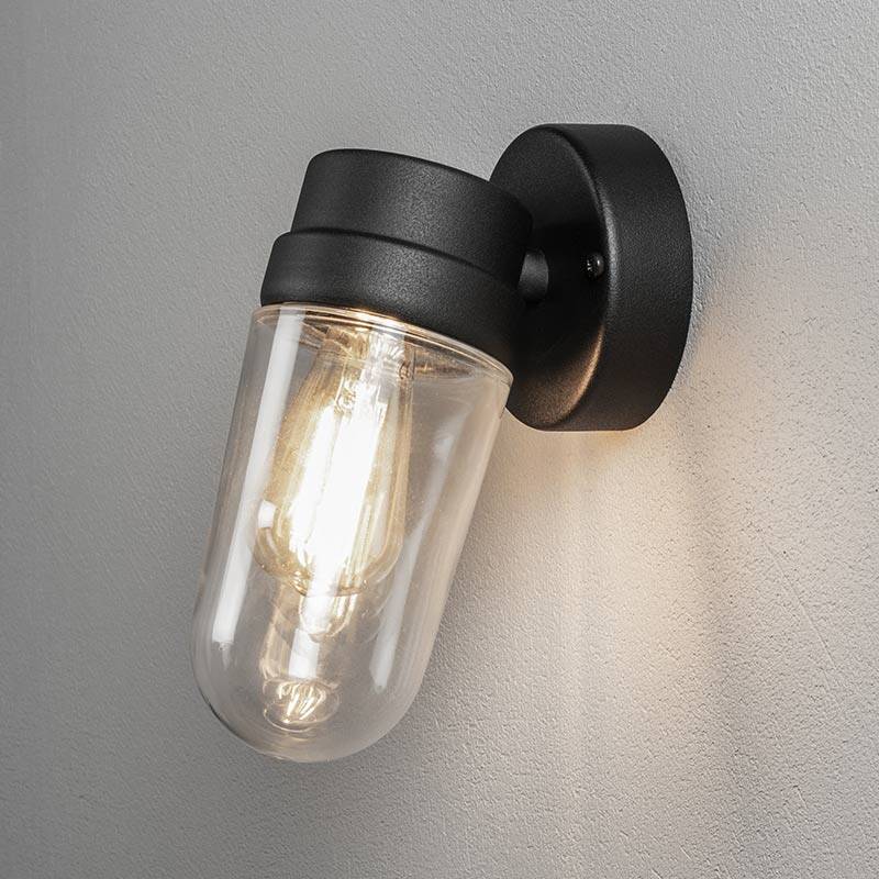 Image of Konstsmide Vega Outdoor Wall Light with Oval Glass