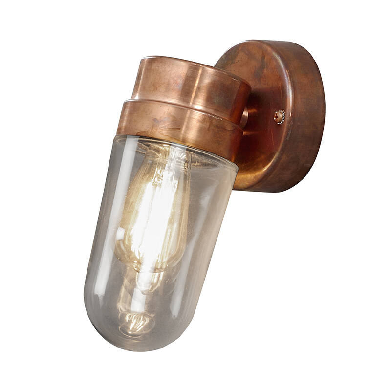 Image of Konstsmide Vega Outdoor Wall Light with Oval Glass