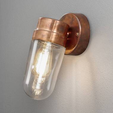 Image of Konstsmide Vega Outdoor Wall Light with Oval Glass