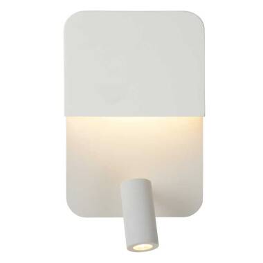 Image of Lucide Boxer Wall Light with LED Reading Light and USB Charging Port