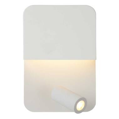 Image of Lucide Boxer Wall Light with LED Reading Light and USB Charging Port