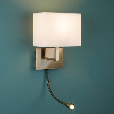 Image of Searchlight Arosa Wall Light with LED Reading Light