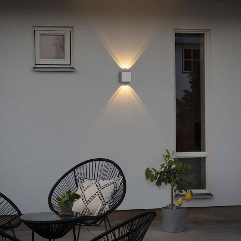 Image of Konstsmide Chieri Grande LED Outdoor Up & Down Wall Light