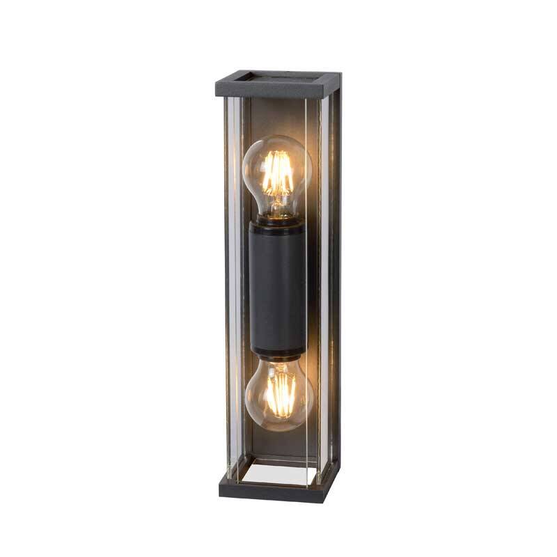 Image of Lucide Claire Mini Half Lantern Outdoor Twin Wall Light