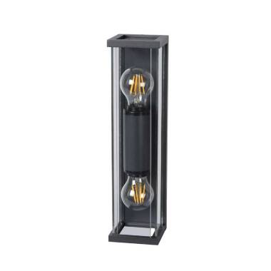 Image of Lucide Claire Mini Half Lantern Outdoor Twin Wall Light
