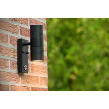 Image of Lucide Arne LED Outdoor Up & Down Wall Light with PIR Sensor