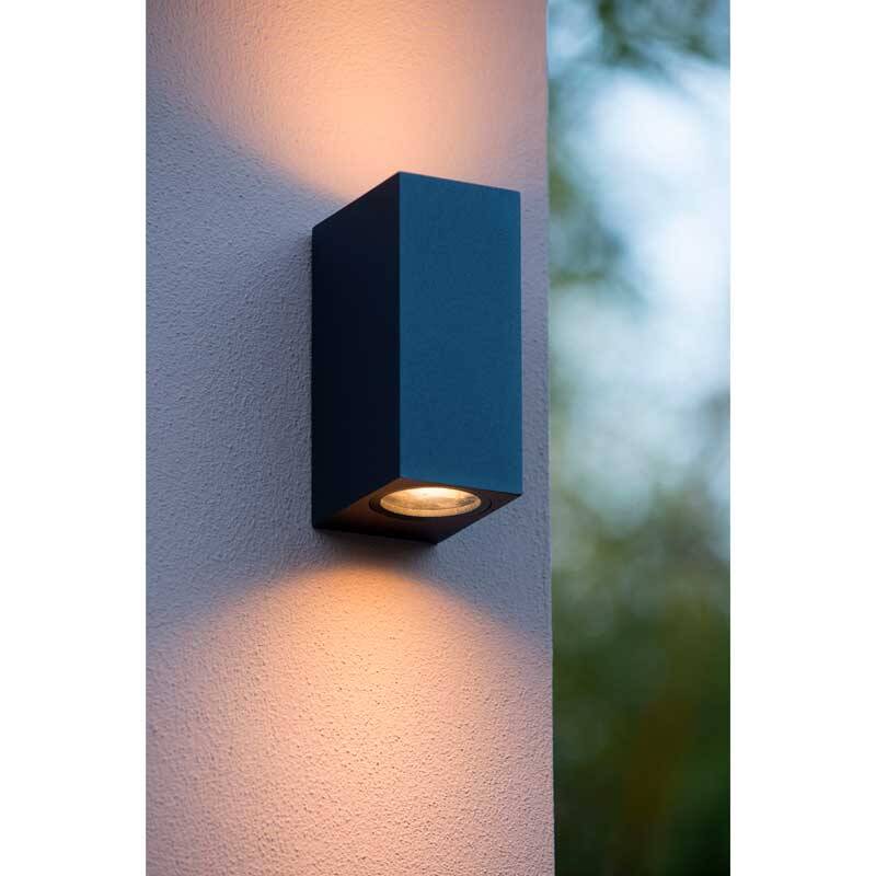 Image of Lucide Zora Square LED Outdoor Up & Down Wall Light