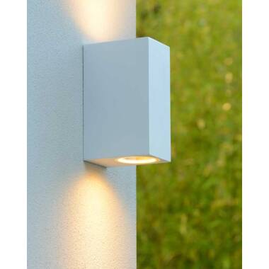 Image of Lucide Zora Square LED Outdoor Up & Down Wall Light