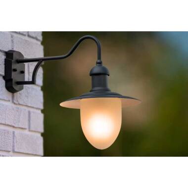 Image of Lucide Aruba Outdoor Hanging Lantern Wall Light