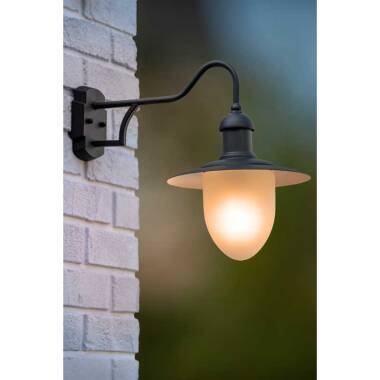 Image of Lucide Aruba Outdoor Hanging Lantern Wall Light