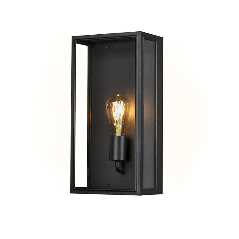Image of Konstsmide Carpi Half Lantern Outdoor Wall Light
