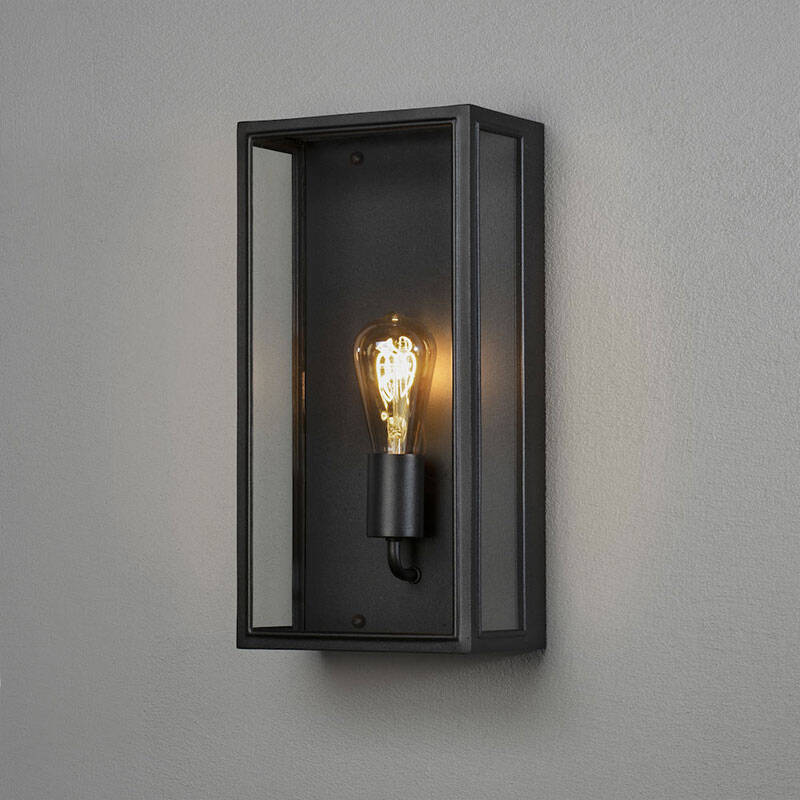 Image of Konstsmide Carpi Half Lantern Outdoor Wall Light