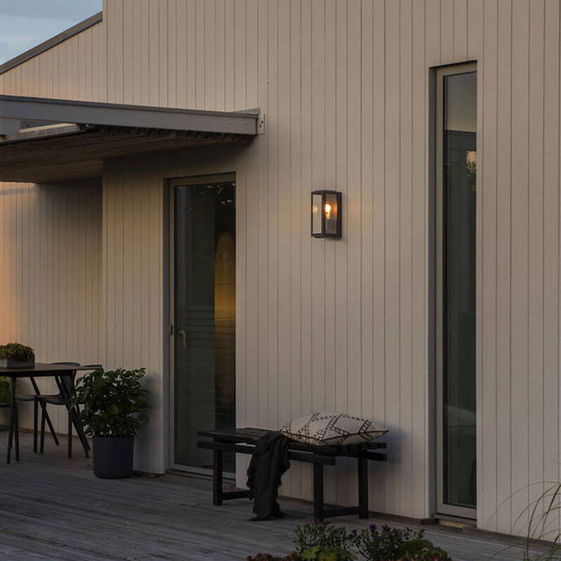 Image of Konstsmide Carpi Mini Half Lantern Outdoor Wall Light