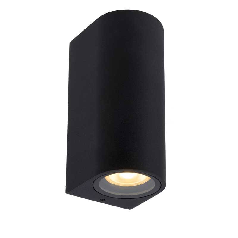 Image of Lucide Zaro Curved Outdoor Up & Down Wall Light