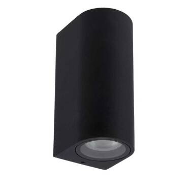 Image of Lucide Zaro Curved Outdoor Up & Down Wall Light