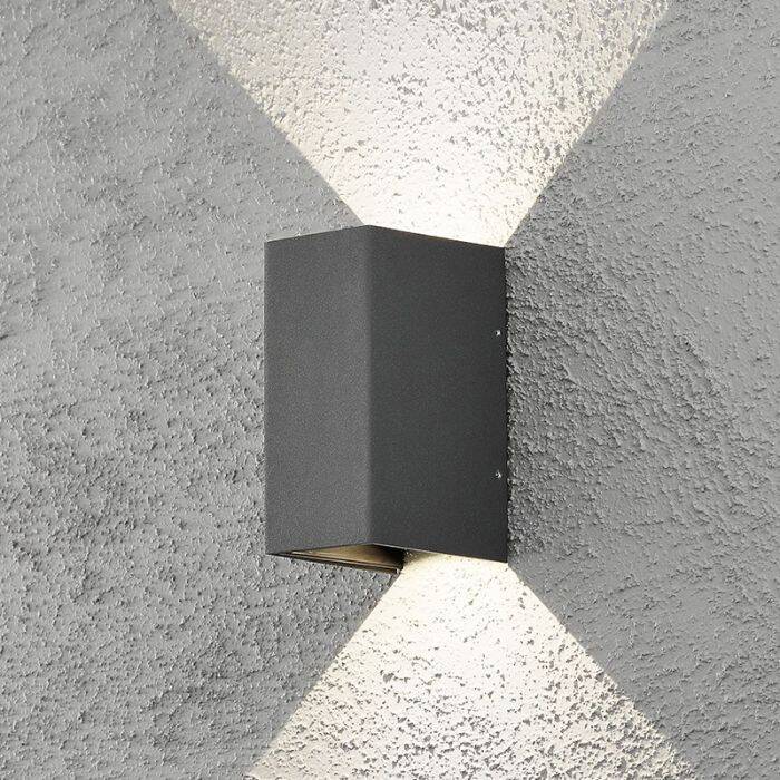Image of Konstsmide Cremona LED Outdoor Up & Down Wall Light with Adjustable Beam