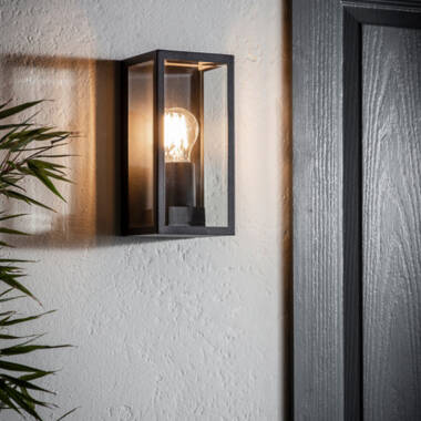 Image of Endon Oxford Half Lantern Outdoor Wall Light