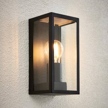 Image of Endon Oxford Half Lantern Outdoor Wall Light