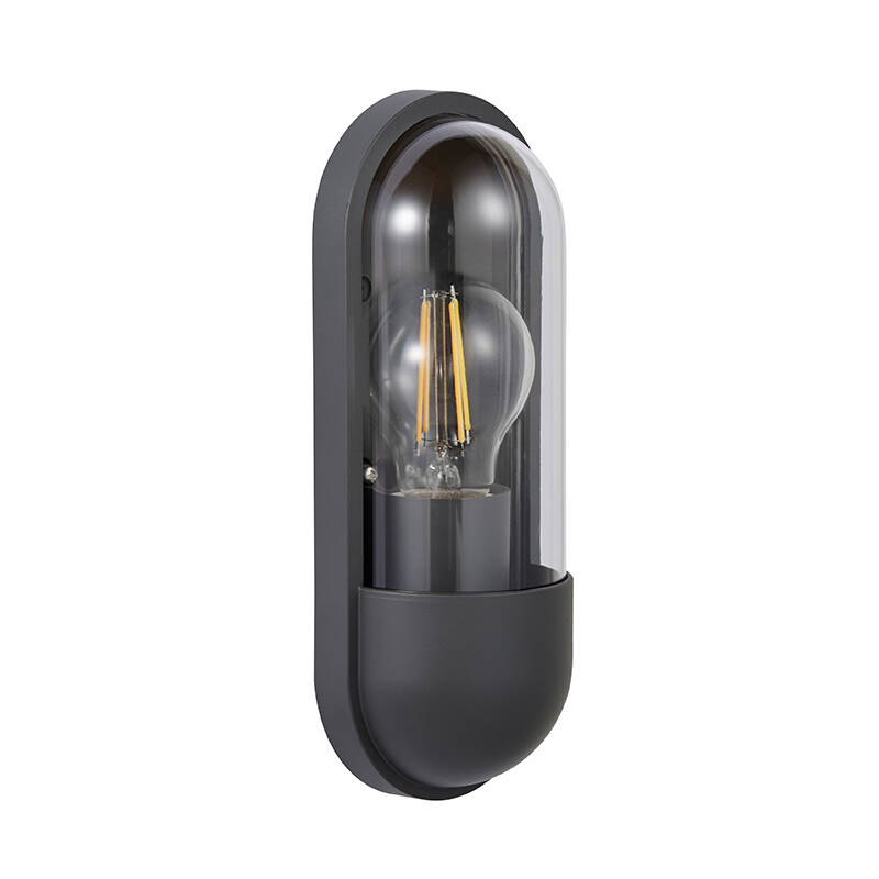Image of Forum Pilule Half Lantern Outdoor Wall Light