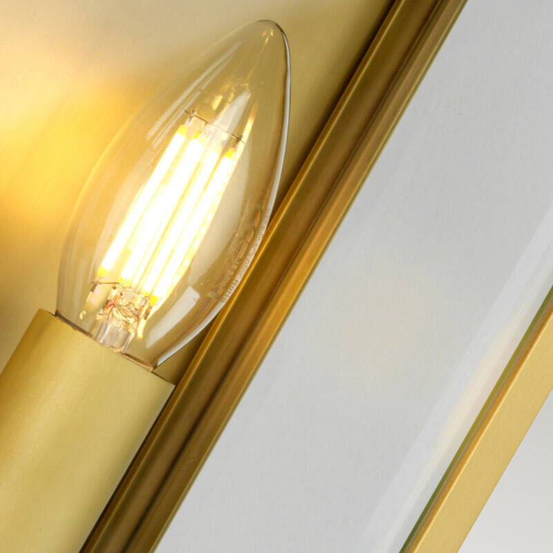 Image of Elstead Holborn Half Lantern Outdoor Wall Light