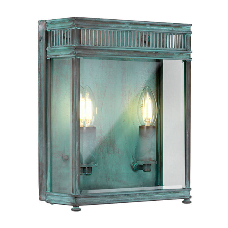 Image of Elstead Holborn Half Lantern Outdoor Wall Light