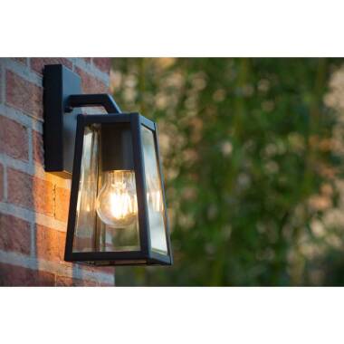 Image of Lucide Matslot Outdoor Hanging Lantern Wall Light