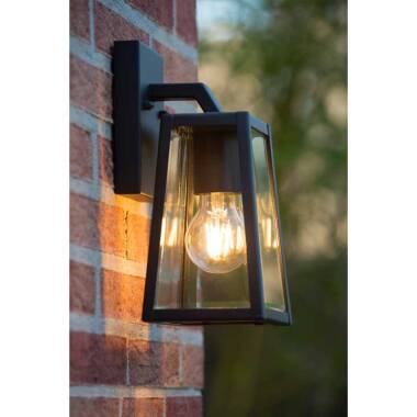 Image of Lucide Matslot Outdoor Hanging Lantern Wall Light
