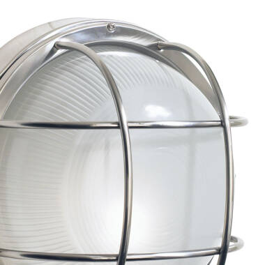 Image of Dar Salcombe Stainless Steel Outdoor Wall Light