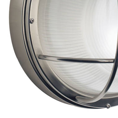 Image of Dar Salcombe Stainless Steel Outdoor Wall Light