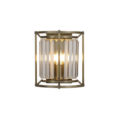 Wichita Crystal Flush Wall Light
