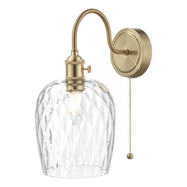 Dar Hadano Dimpled Glass Wall Light