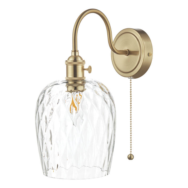 Image of Dar Hadano Dimpled Glass Wall Light