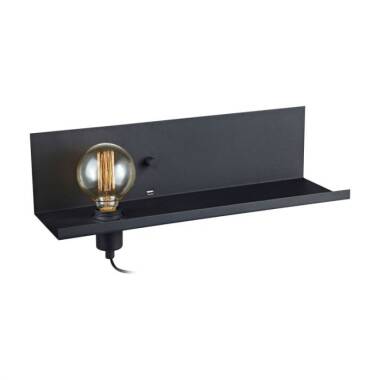 Image of Multi Shelf and Wall Light with Plug & USB Charging Port