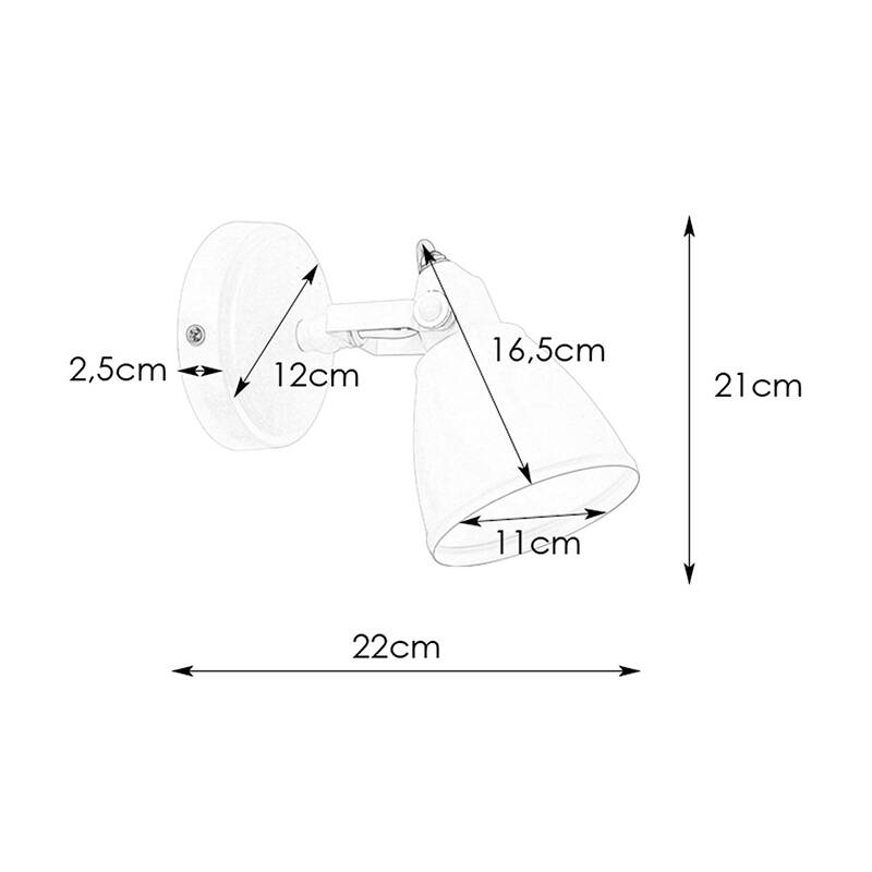 Image of Fjallbacka Bathroom Wall Spotlight