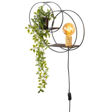 Lucide Circle Wall Light with Plug