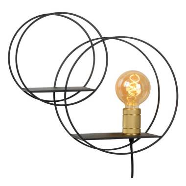 Image of Lucide Circle Wall Light with Plug