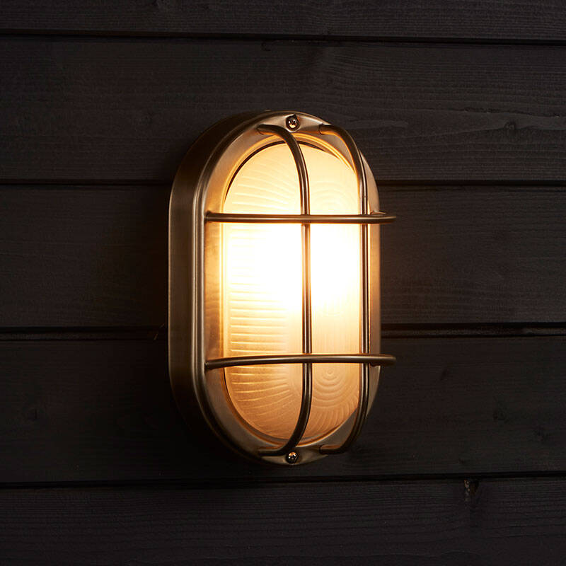 Image of Searchlight Brunel Outdoor Oval Flush Wall Light