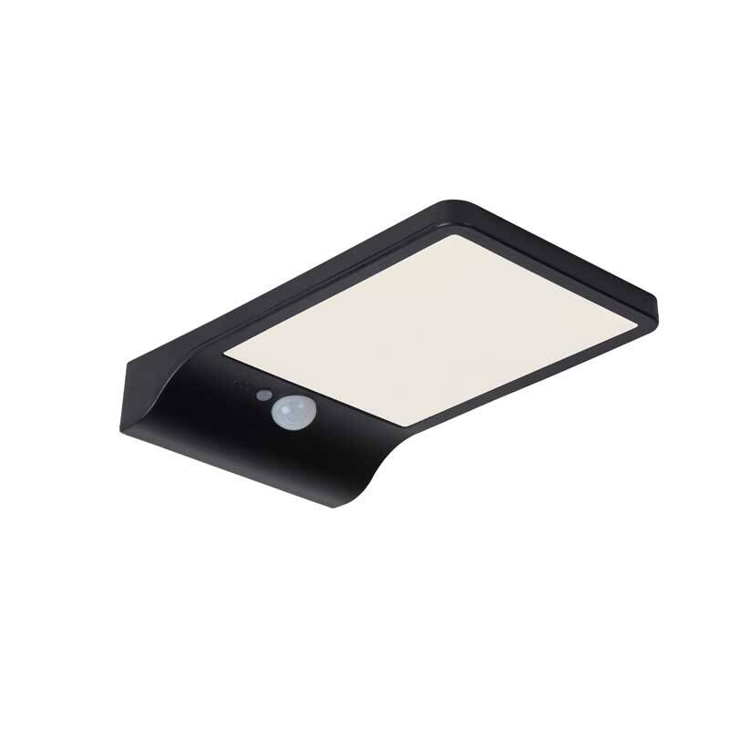 Image of Lucide Basic Solar LED Outdoor Wall Light with Motion Sensor