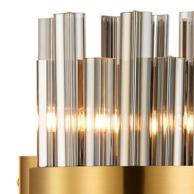 Image of Detroit Glass Flush Wall Light